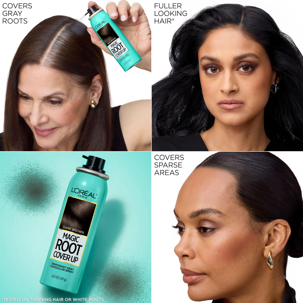 L'Oreal Paris Magic Root Cover Up Spray Brun Foncé arrière