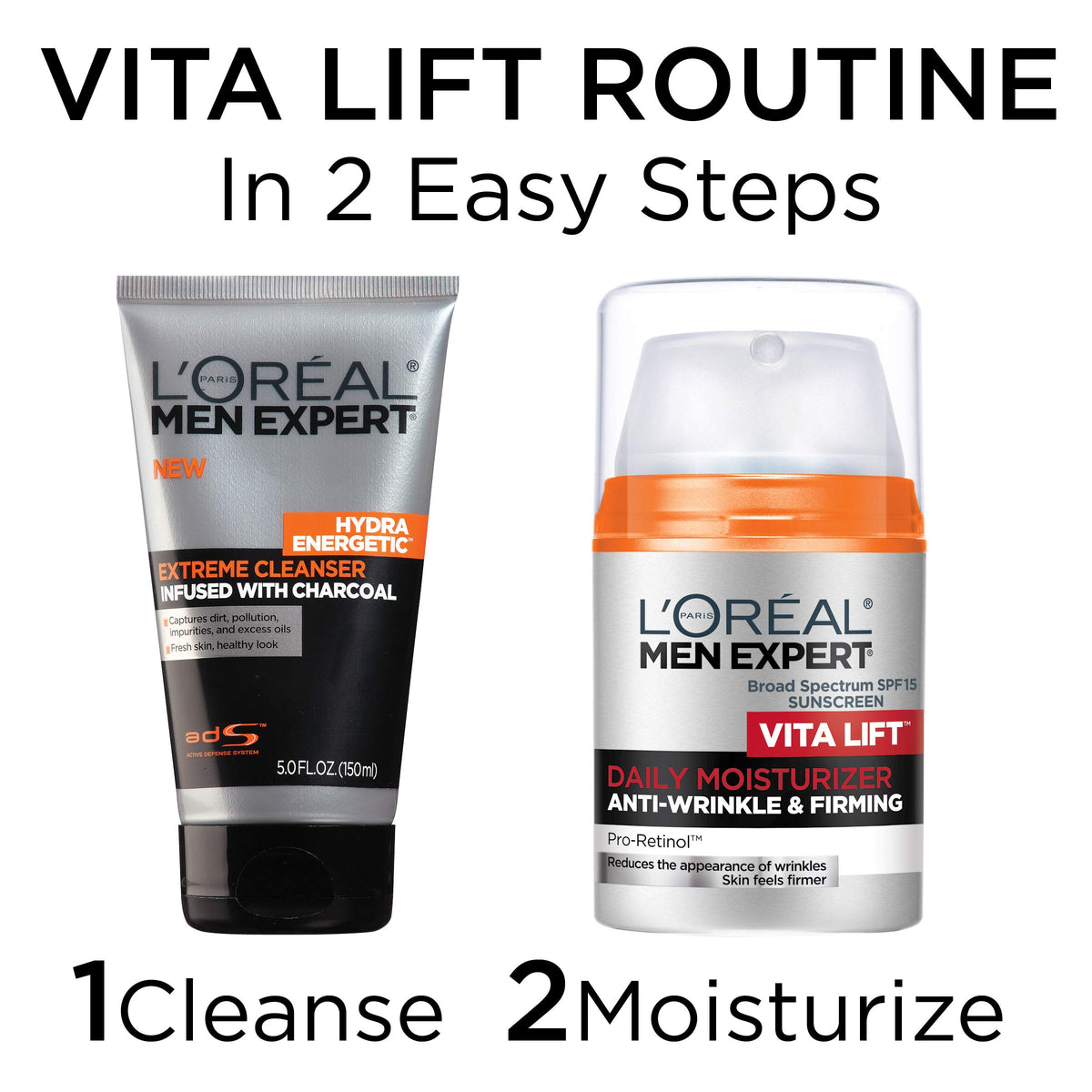 L'Oreal Paris Men Expert Vitalift crème hydratante packaging