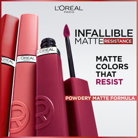 L'Oreal Paris Rouge à Lèvres Liquide Mat applicateur précis