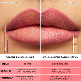 L'Oreal Paris Rouge à Lèvres Satin produit utilisé dans une routine de maquillage