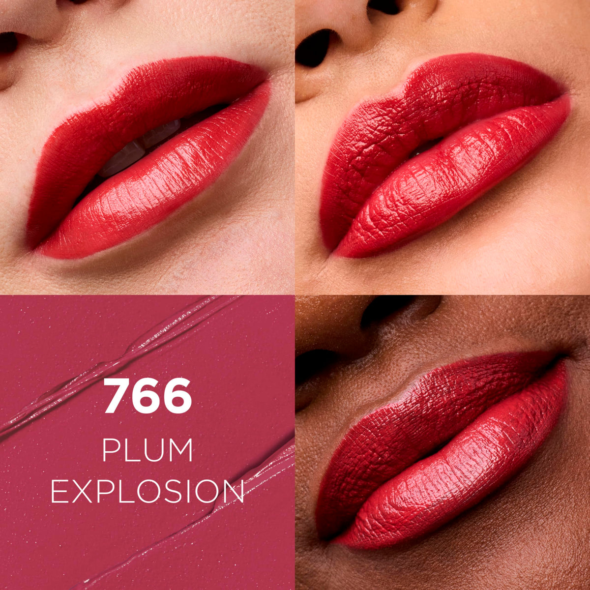 L'Oreal Paris Rouge à Lèvres Satiné 766 Plum Explosion avec packaging