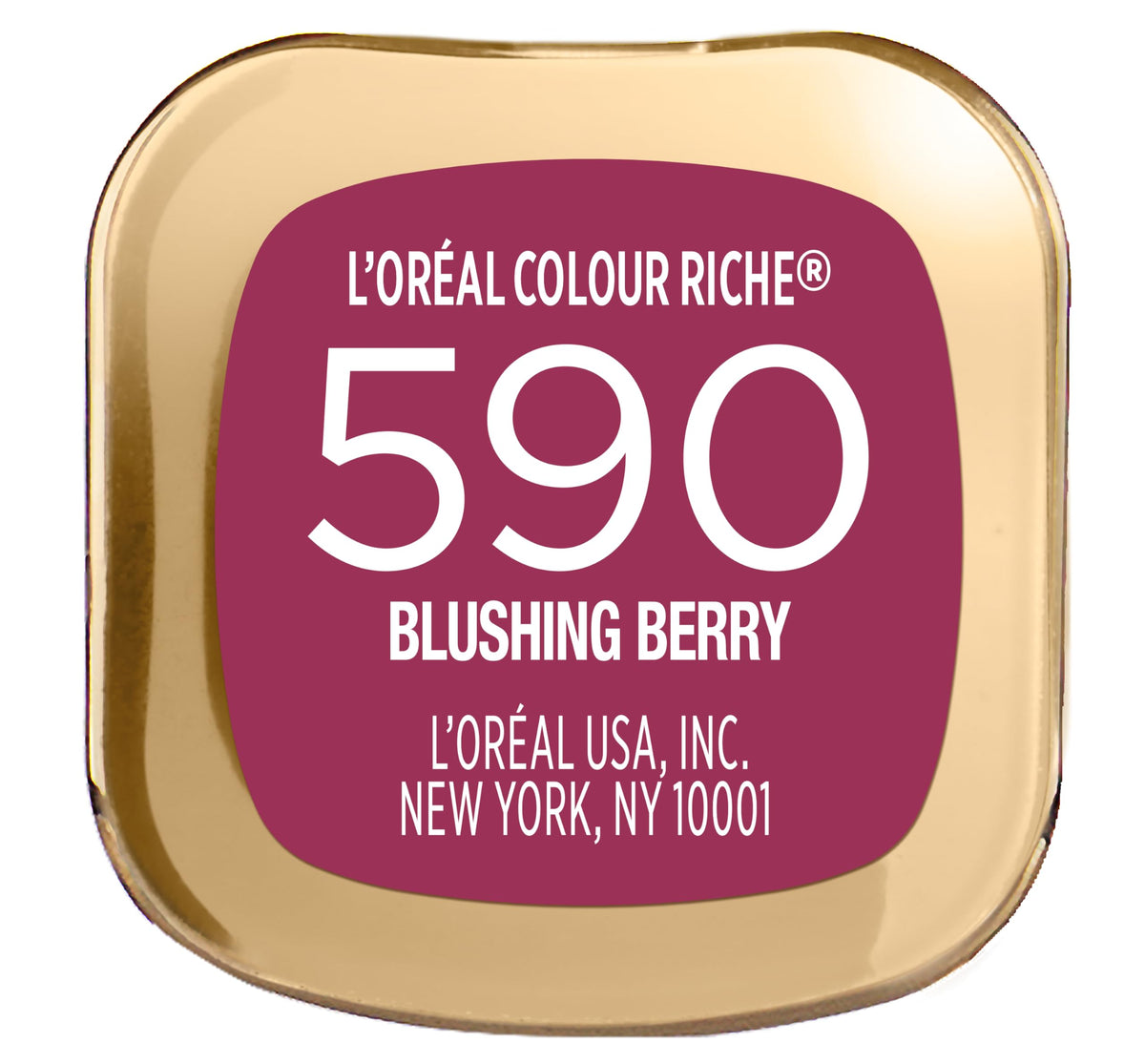 L'Oreal Paris Rouge à Lèvres Satiné Blushing Berry avec accessoires de maquillage