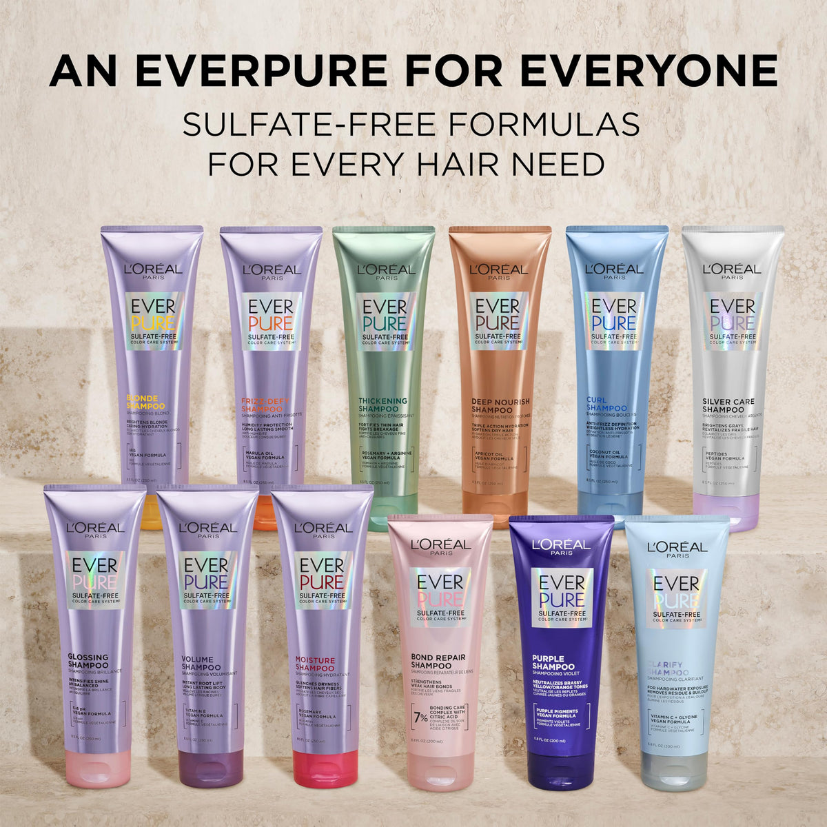 L'Oreal Paris Shampooing Soin Cheveux Bouclés 290g avec autres produits de la gamme