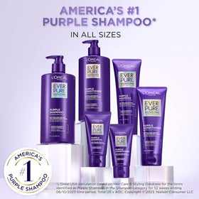L'Oreal Paris Shampooing Violet 771g avec fleurs d'hibiscus
