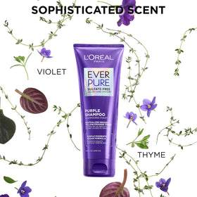 L'Oreal Paris Shampooing Violet 771g en gros plan sur le flacon