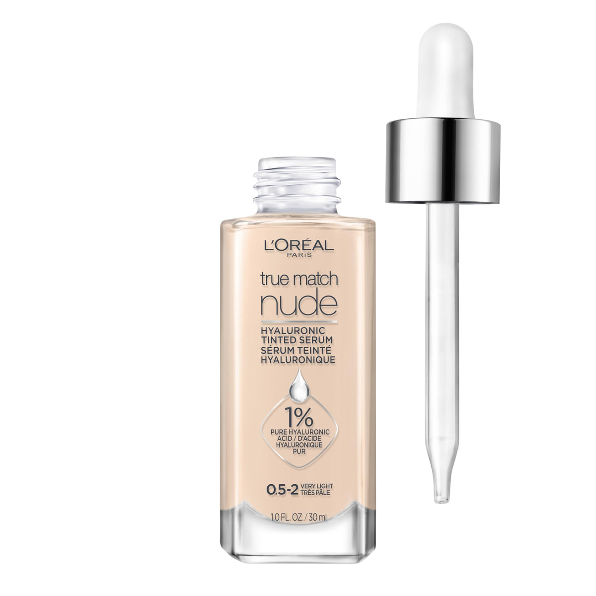 L'Oreal Paris True Match Nude Sérum Teinté Hydratant 1% Acide Hyaluronique avant