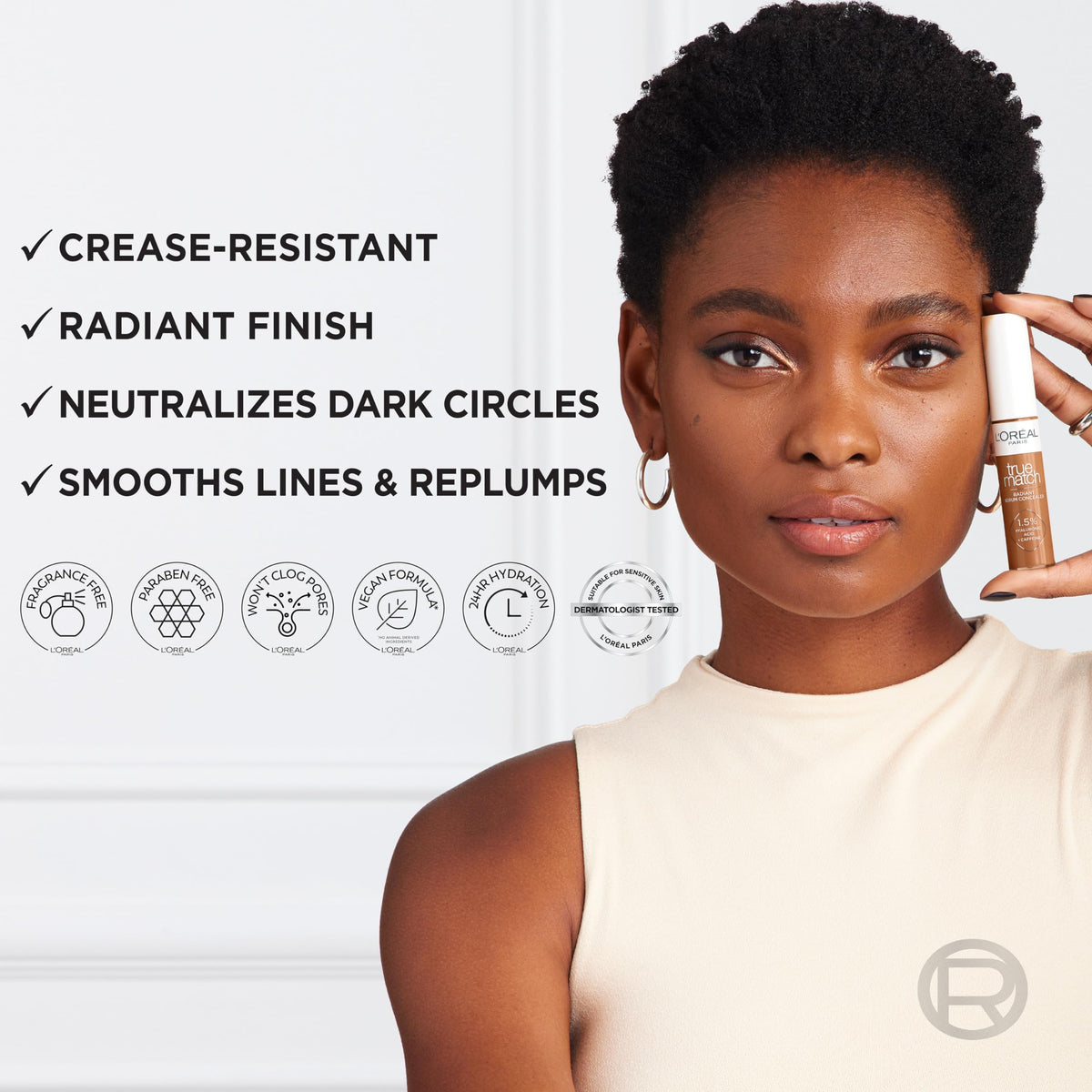 L'Oreal Paris True Match Radiant Serum Concealer C10 en main