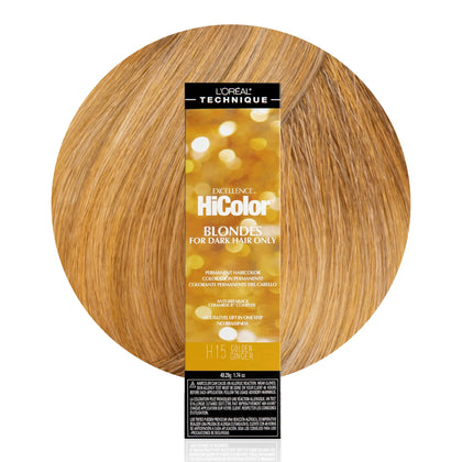 L'OREAL TECHNIQUE Couleur de Cheveux H15 Ginger Doré 59g vue avant
