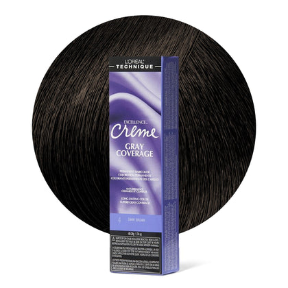 L'OREAL TECHNIQUE Excellence Crème Coloration Cheveux 59g Brun Foncé vue avant