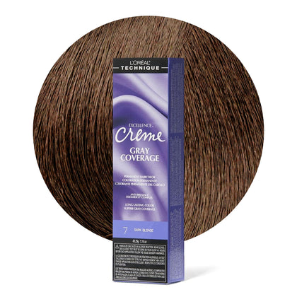 L'OREAL TECHNIQUE Excellence Crème coloration cheveux permanent blond foncé avant application