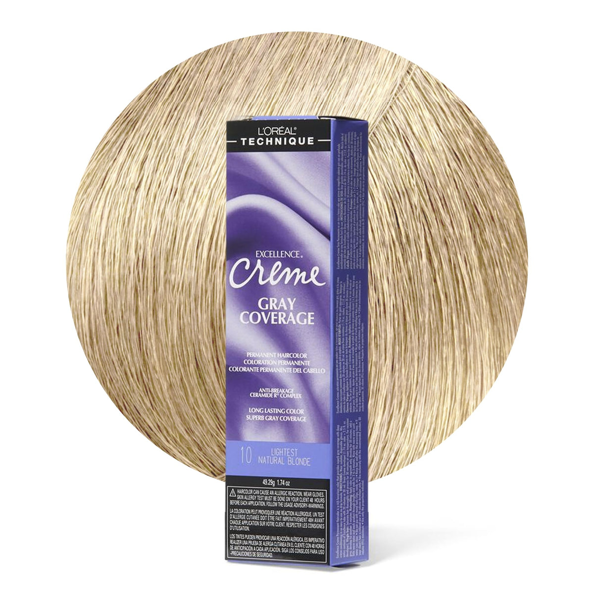 L'OREAL TECHNIQUE Excellence Crème Coloration Permanente Blond Naturel Clair vue avant