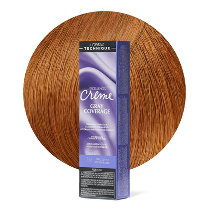 L'Oréal Technique Excellence Crème Couleur Permanente Blond Cuivré Foncé vue de face