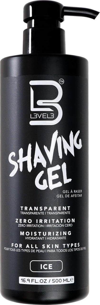 L3 Gel à Raser Transparent 16,9 oz vue de face