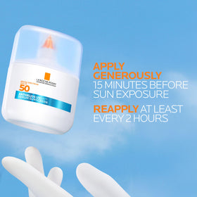 La Roche-Posay Anthelios UV Air SPF 50 texture légère sur la peau