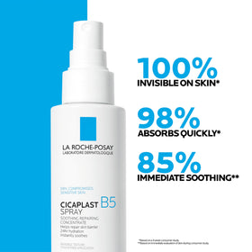 La Roche-Posay Cicaplast B5 Spray 100ml sur une surface en bois