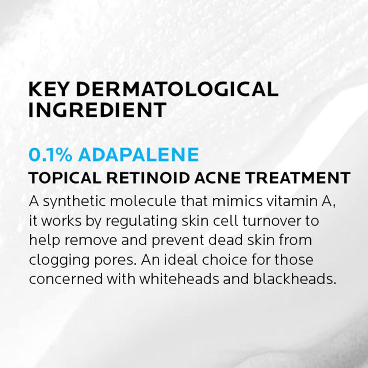 La Roche-Posay Effaclar Gel Adapalène 0,1% sur table avec accessoires de soin