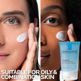 La Roche-Posay Toleriane Double Repair Matte on a vanity