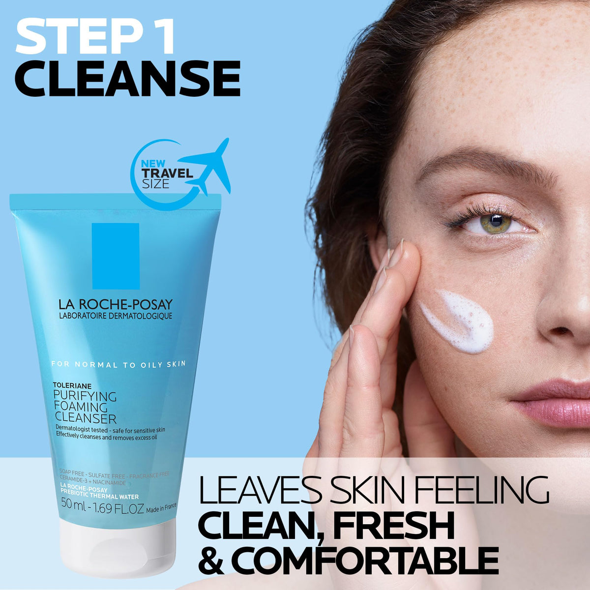 La Roche-Posay Toleriane Nettoyant Moussant pour le Visage