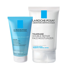 La Roche-Posay Toleriane Set de Soins Visage - Nettoyant et Crème Hydratante