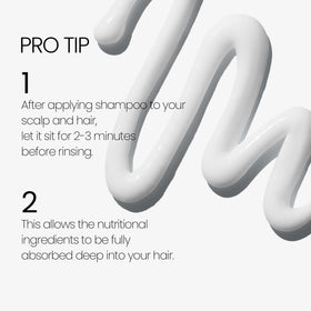 LABO-H Shampooing en application sur des cheveux