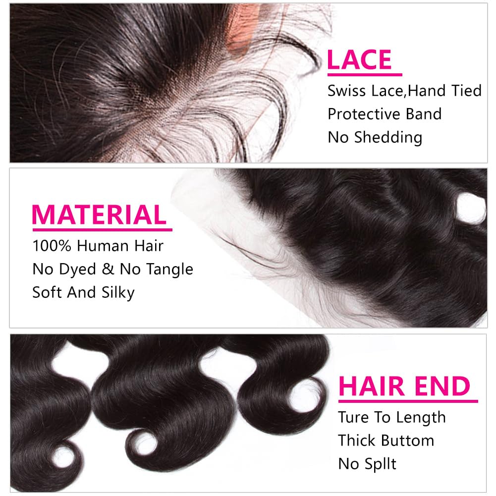 Lace frontal Body Wave Smoothair avec cheveux brésiliens