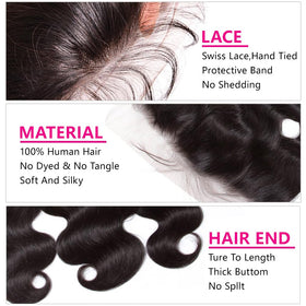 Lace frontal Body Wave Smoothair avec cheveux brésiliens