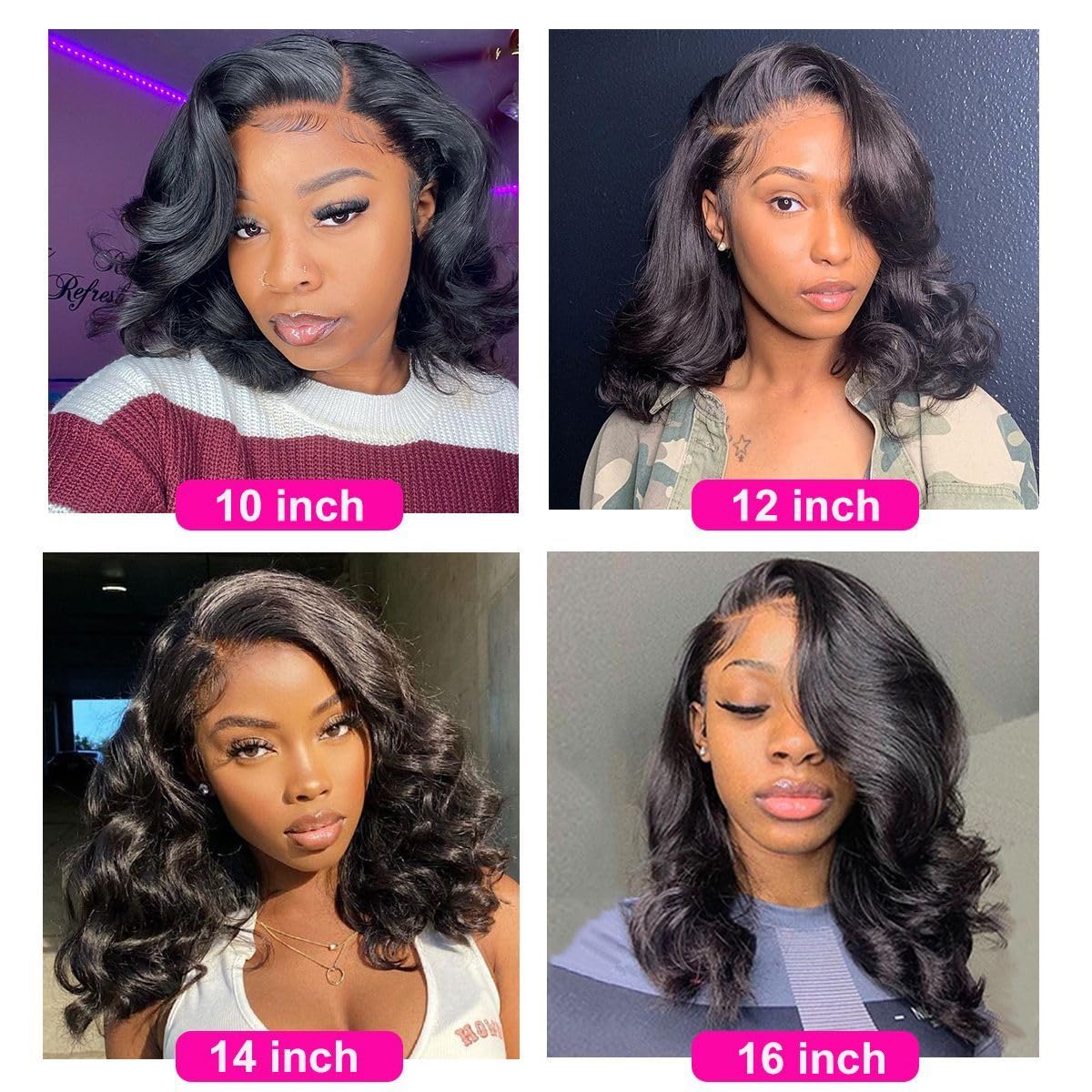 Lace frontal Body Wave sur mannequin