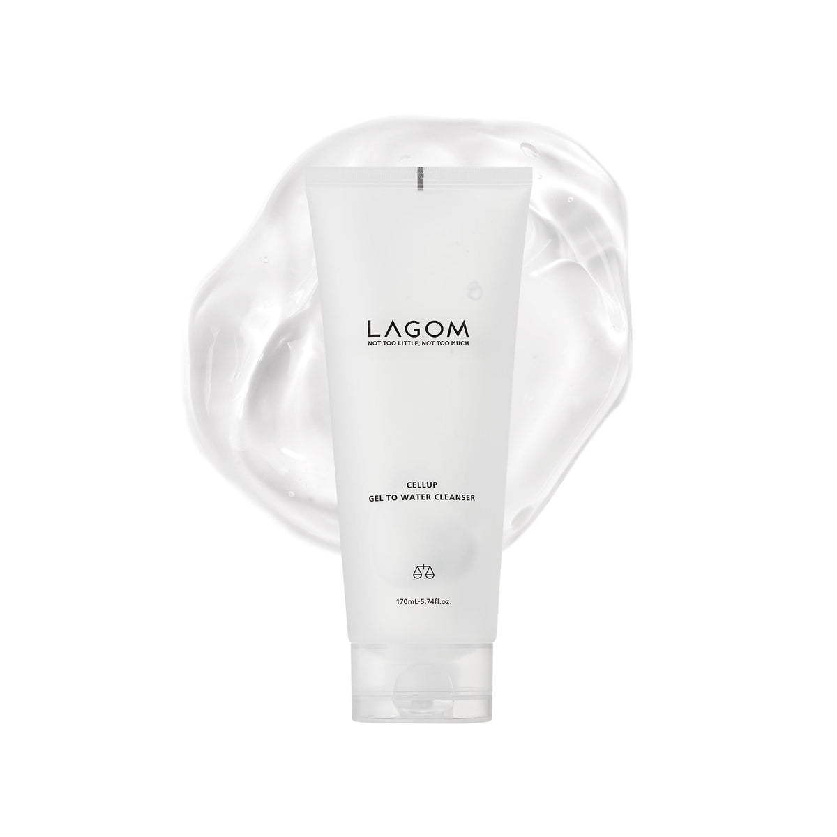 LAGOM Gel Nettoyant Cellup 220g vue de face avec texture gel
