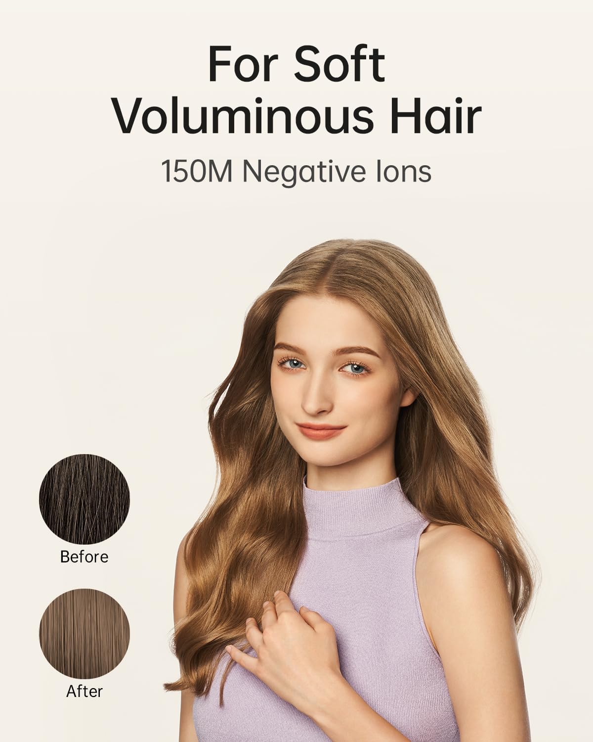 Laifen SE Lite Sèche-cheveux Ionique avec embout lisse