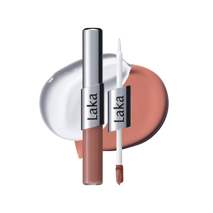 Laka Perfect Twin Lip applicateur double avec rouge à lèvres mat et gloss transparent