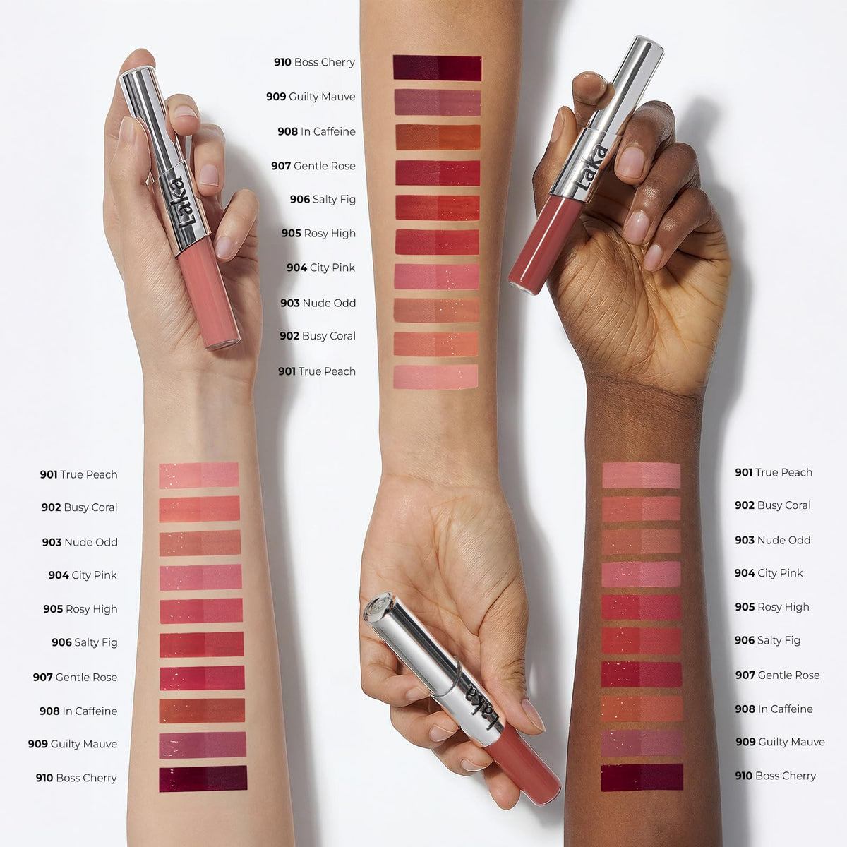 Laka Perfect Twin Lip avant et après application