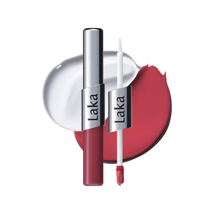 Laka Perfect Twin Lip rouge à lèvres mat et gloss transparent vue avant