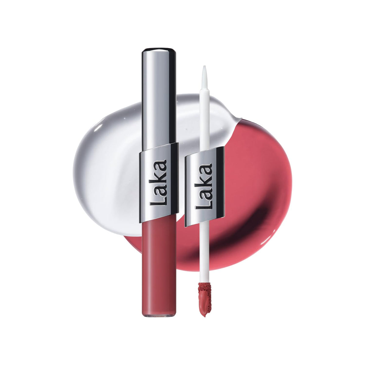 Laka Perfect Twin Lip rouge à lèvres mat et gloss transparent, vue avant