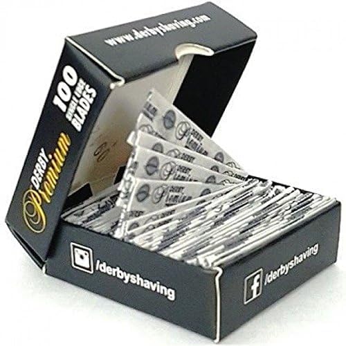 Lame de rasoir Derby Simple Edge sur fond blanc