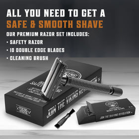 Lame de rasoir double tranchant SHAVING REVOLUTION vue de près