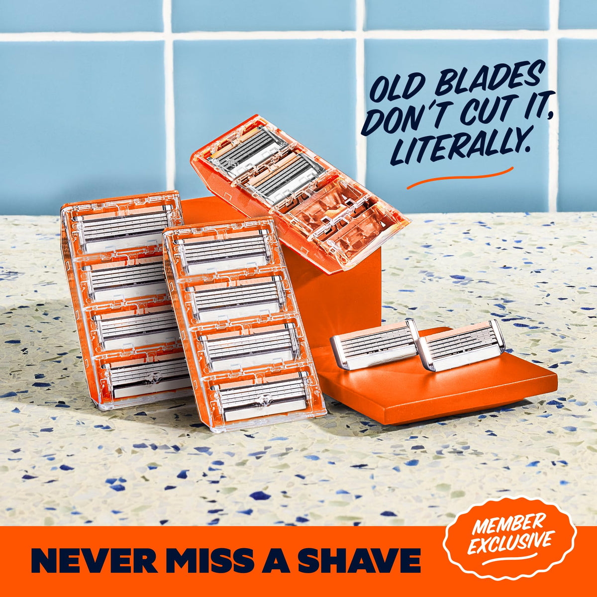 Lames de rasoir Dollar Shave Club avec bande lubrifiante