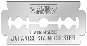 Lames de rasoir double tranchant SHAVING REVOLUTION dans leur emballage