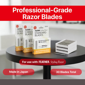 Lames de rasoir Feather standard prêtes à l'emploi