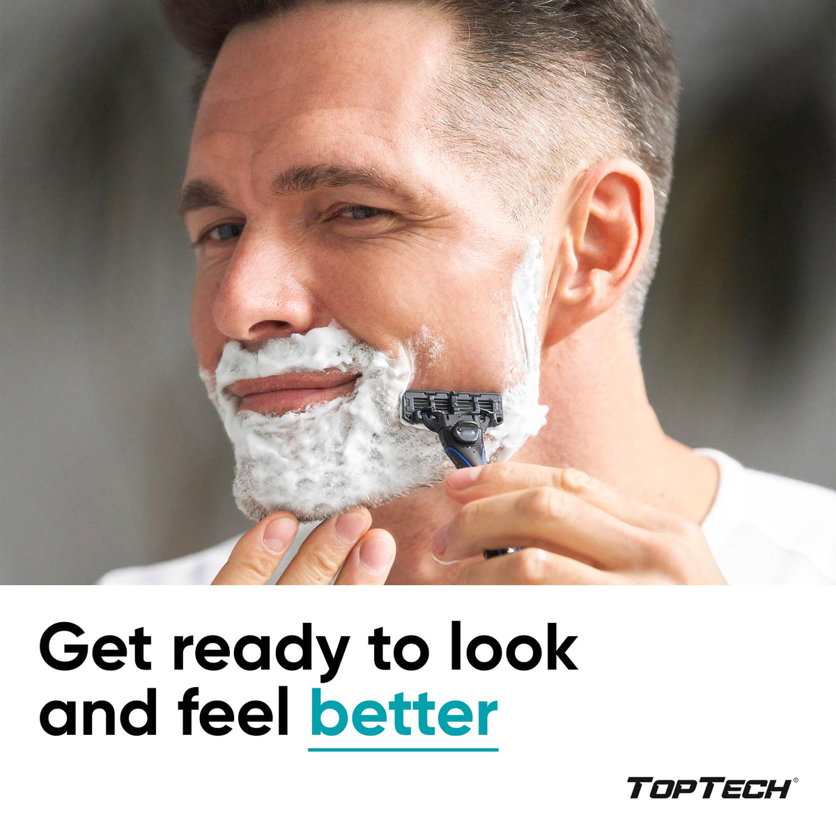 Lames ultra tranchantes du rasoir Toptech