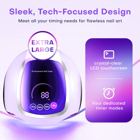 Lampe à ongles Gugusure 180W avec 42 perles lumineuses