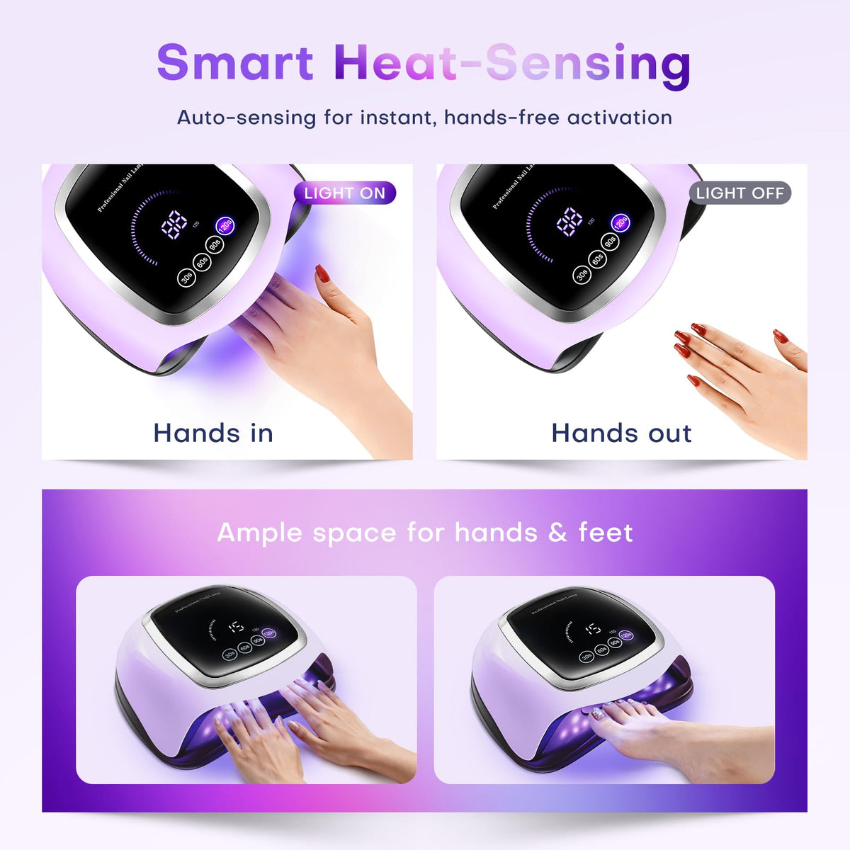Lampe à ongles Gugusure avec accessoires de manucure