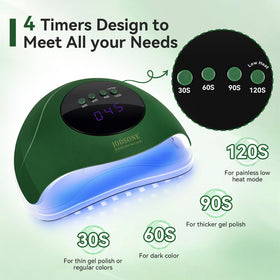 Lampe à ongles JODSONE UV LED vue de côté montrant le capteur