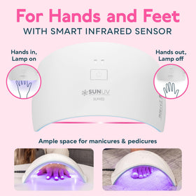 Lampe à ongles SUNUV SUN9C vue arrière avec ports d'alimentation