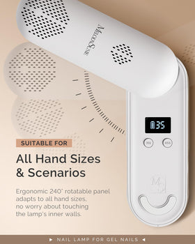 Lampe à ongles UV MelodySusie P-Plus20F avec accessoires de manucure