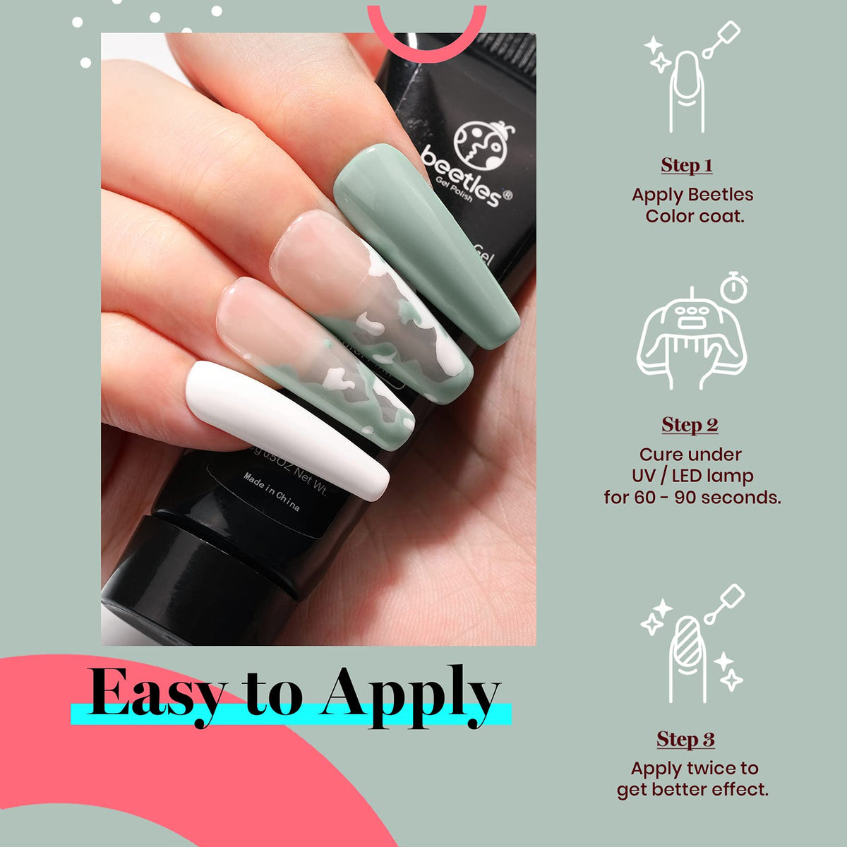 Lampe LED pour durcissement de vernis à ongles gel