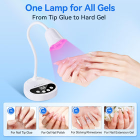 Lampe UV LED Makartt avec batterie rechargeable en vue latérale