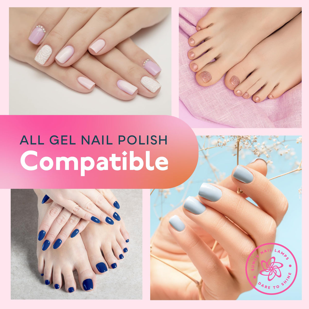 Lampe UV LED SUNUV pour ongles en gel, design moderne
