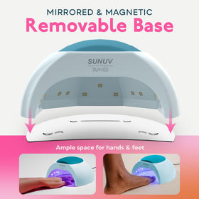 Lampe UV LED SUNUV pour ongles en gel, vue latérale