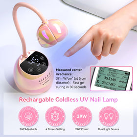 Lampe UV Makartt en utilisation avec des ongles en gel