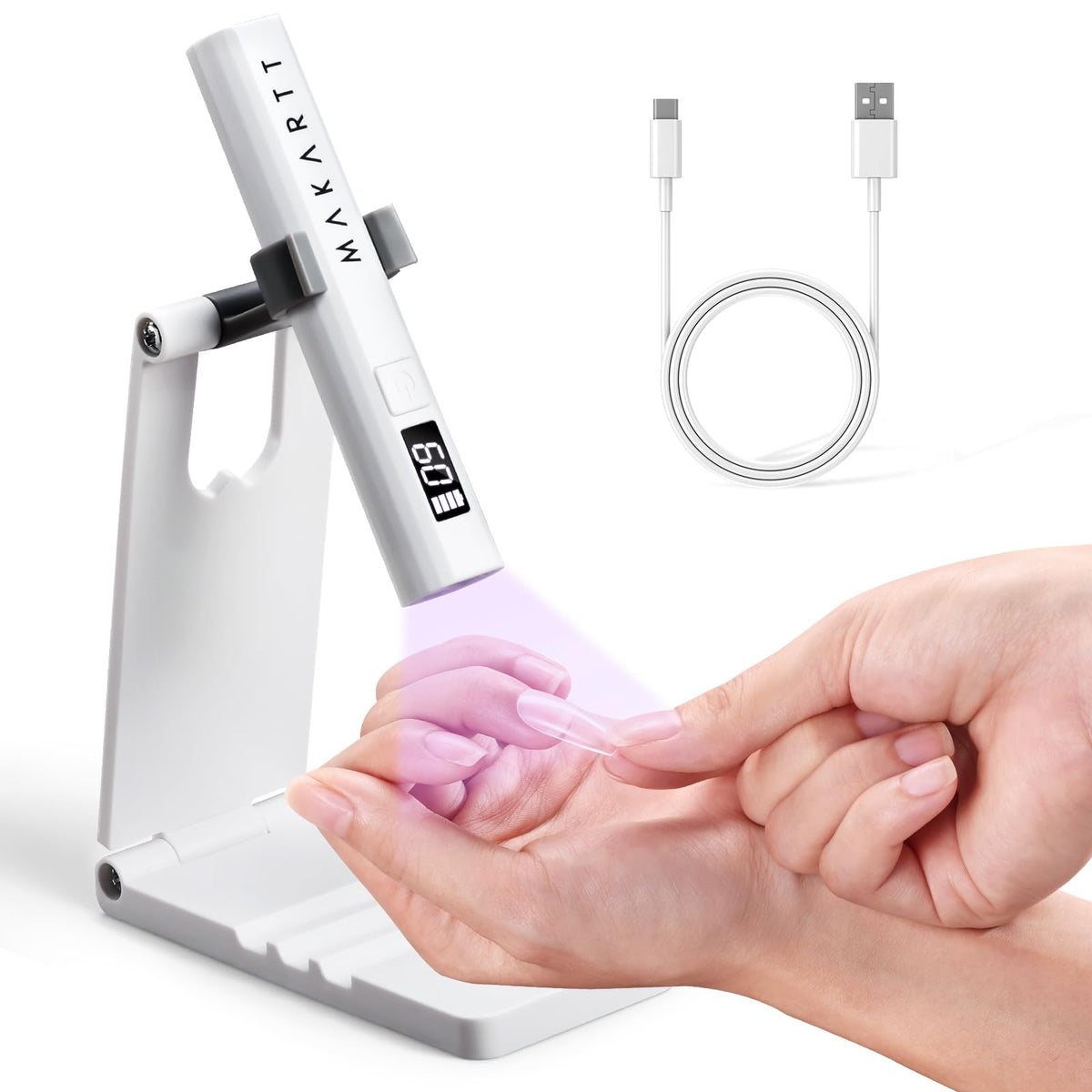 Lampe UV Makartt portable avec support réglable vue avant